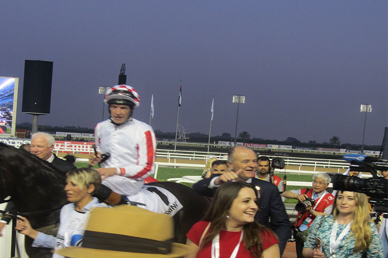 Read more about the article Sole Power wins the Al Quoz Sprint on Dubai World Cup Night