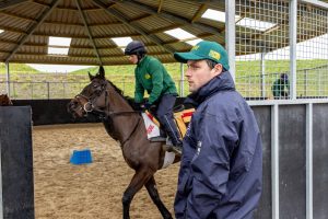 Micahel O'Callaghan yard breakfast morning with TRM