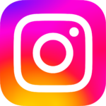 Pink and orange gradient Instagram symbol